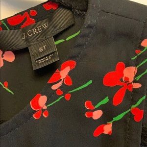 Jcrew size 6 tall floral flounce dress! Like new!